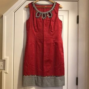 Boden coral shift dress